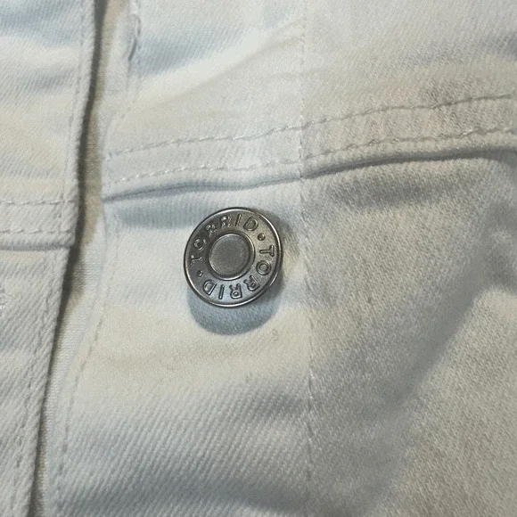 Signature by Levi Strauss & Co Womens Modern Capri White Denim Jeans Size 12 W31 - Picture 11 of 11